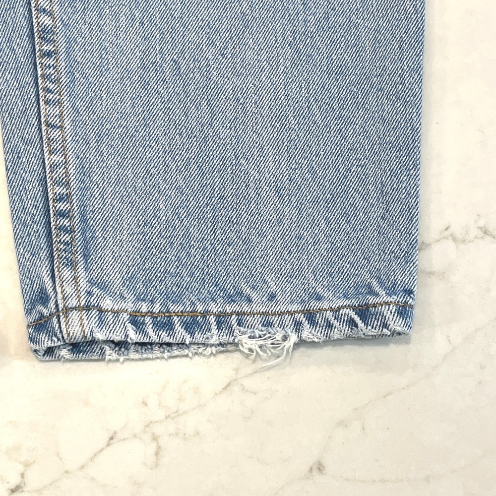 Levi's 550 VTG USA Relaxed Tapered Jeans Womens 14S Short Light Wash High Rise - Picture 8 of 14